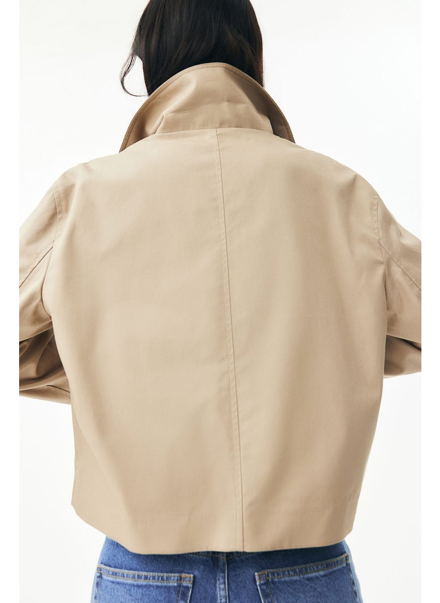Collared Twill Jacket