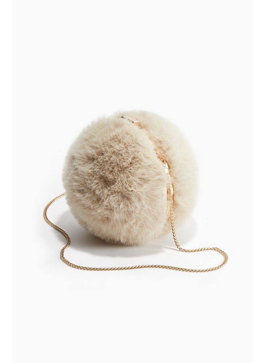 Fluffy Spherical Crossbody Bag