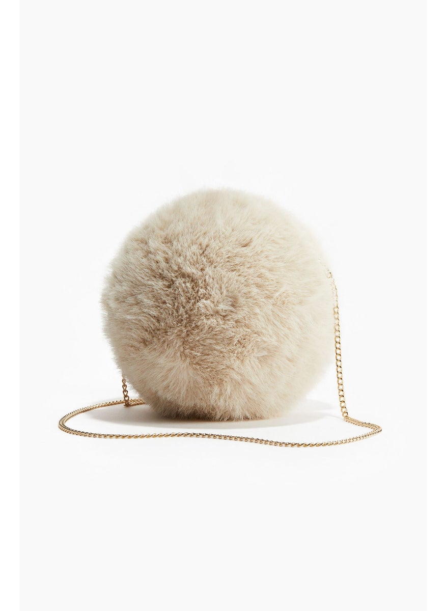 Fluffy Spherical Crossbody Bag