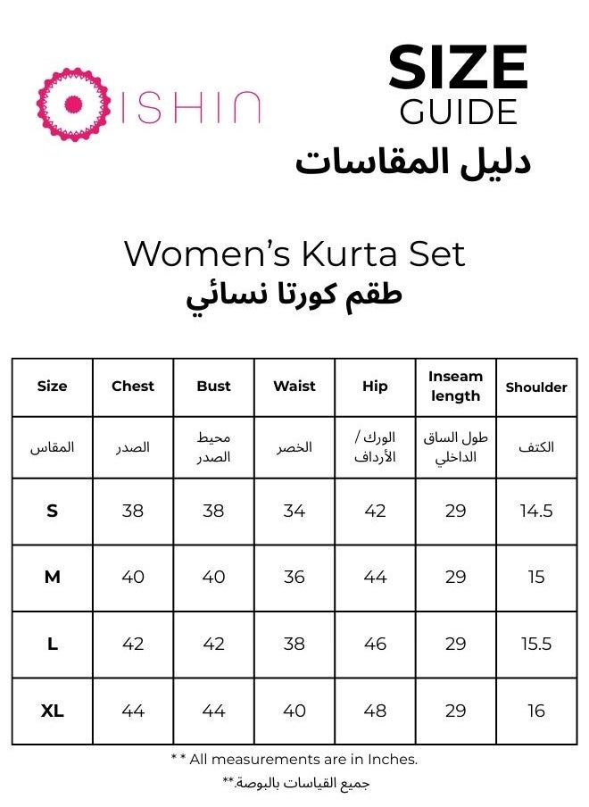 Women's Pink Silk Textured Tunic Full Palazzo Regular Fit Kurta Set