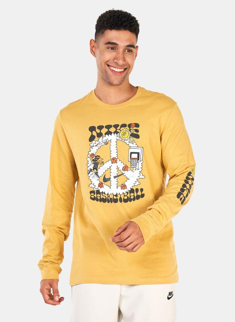 Men's Graphic Long-Sleeve T-Shirt