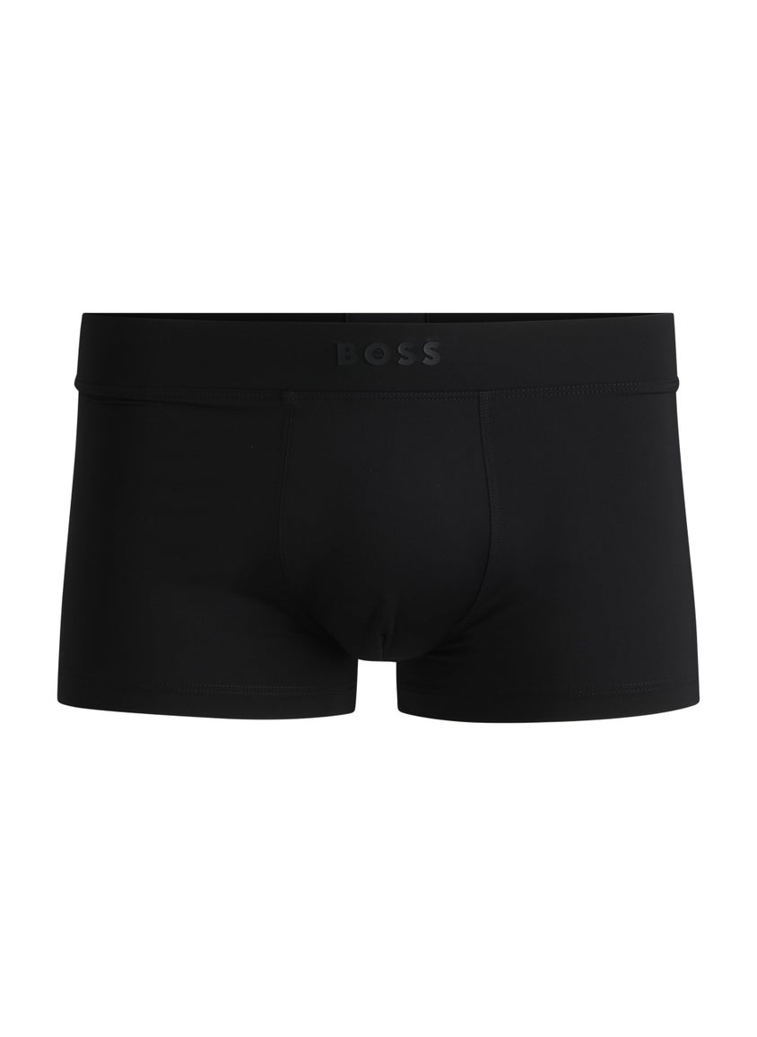 Stretch-jersey trunks with 3D logo