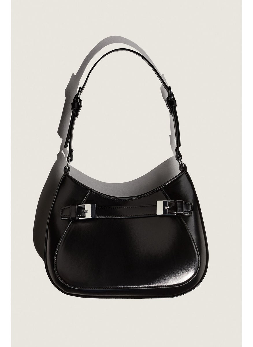 Strap-Detail Shoulder Bag