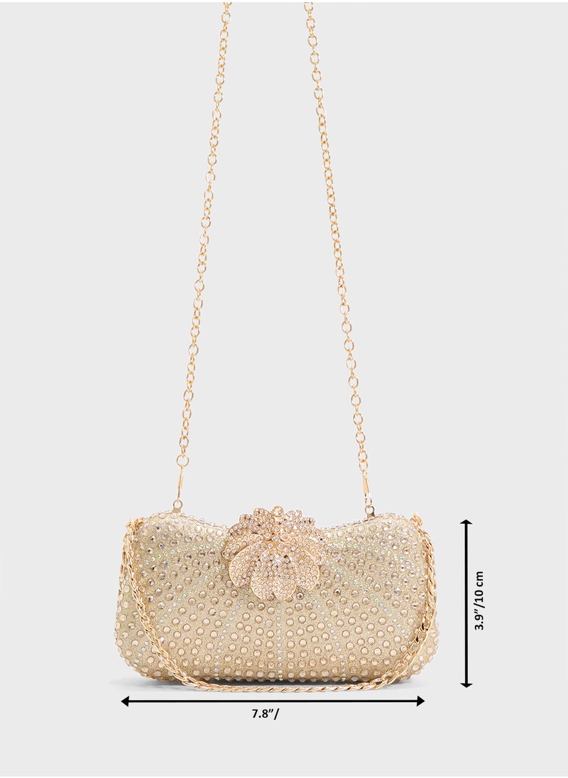 Ladies Sparkly Clutch Bag