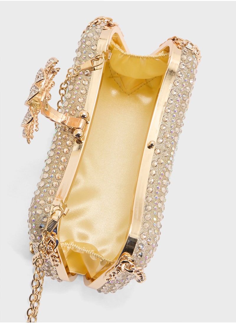 Ladies Sparkly Clutch Bag