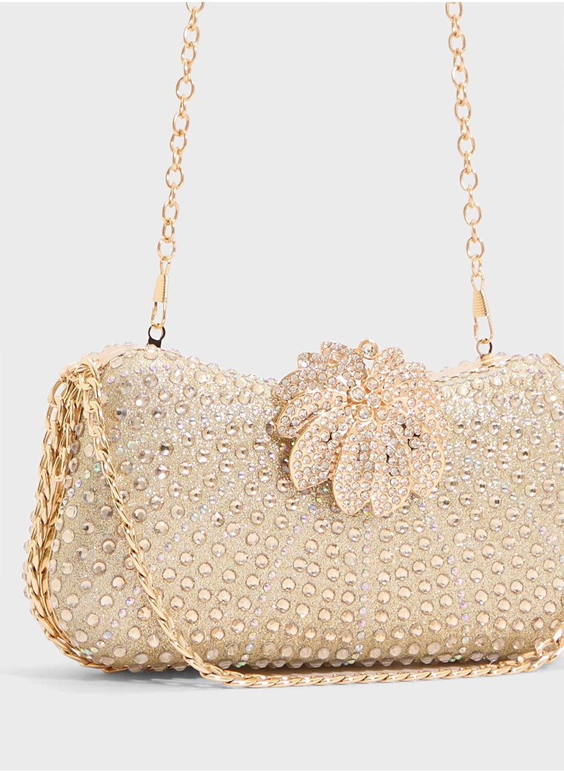 Ladies Sparkly Clutch Bag