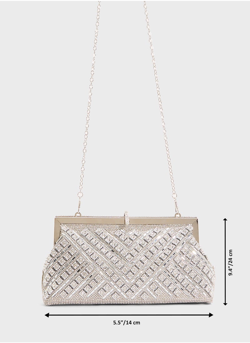 Ladies Sparkly Clutch Bag