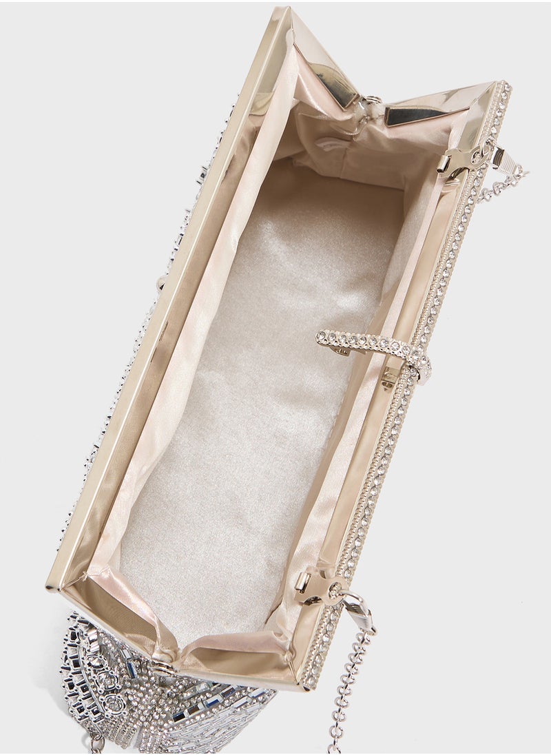 Ladies Sparkly Clutch Bag
