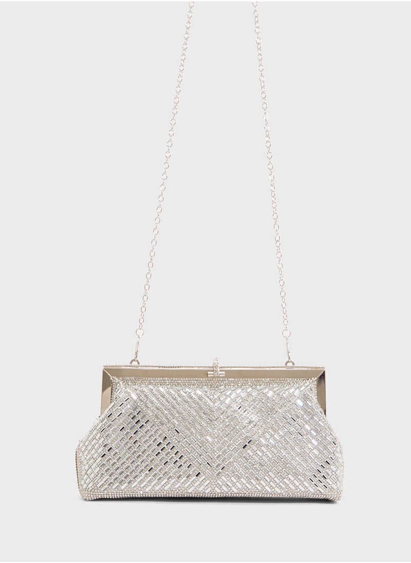Ladies Sparkly Clutch Bag