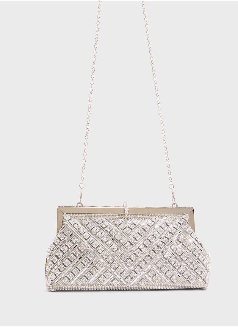 Ladies Sparkly Clutch Bag