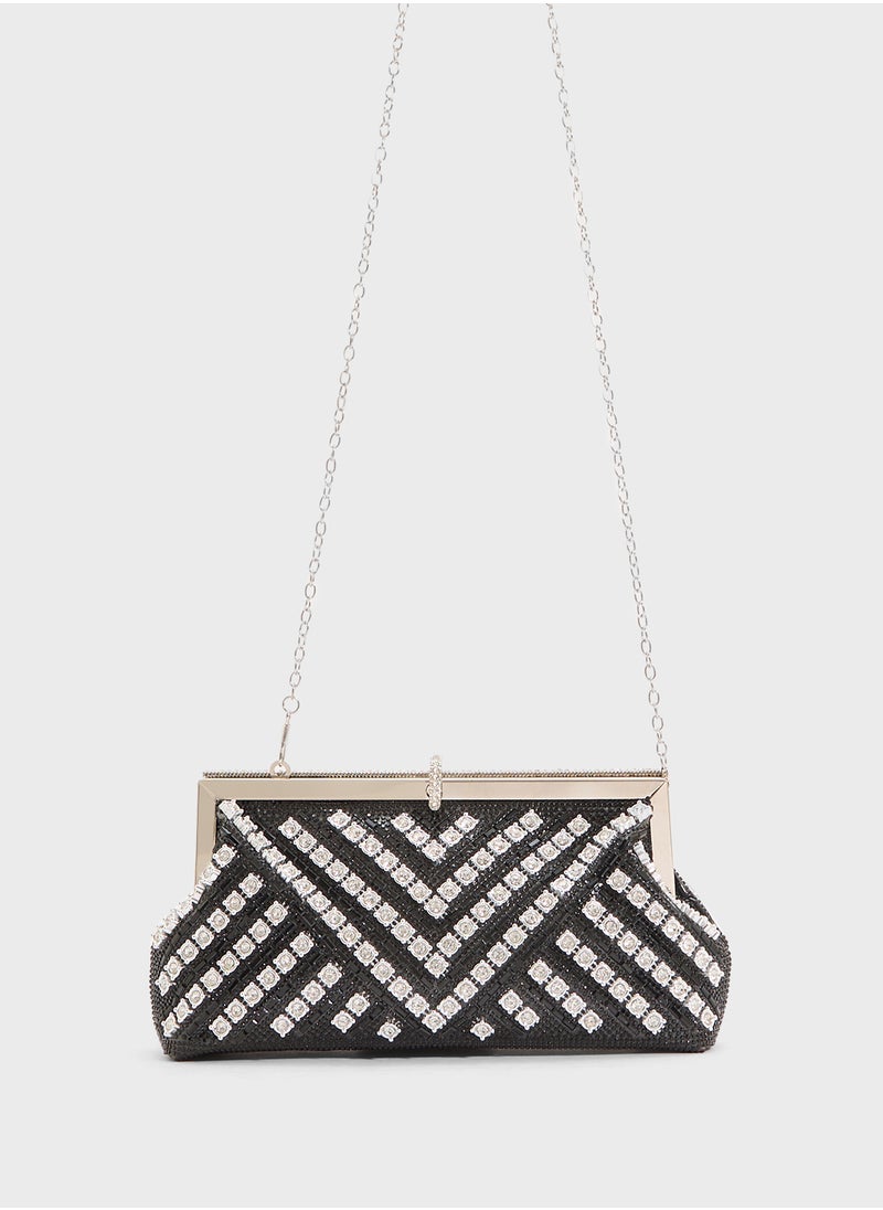 Ladies Sparkly Clutch Bag