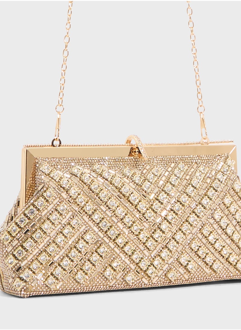 Ladies Sparkly Clutch Bag