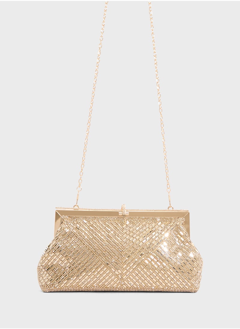 Ladies Sparkly Clutch Bag