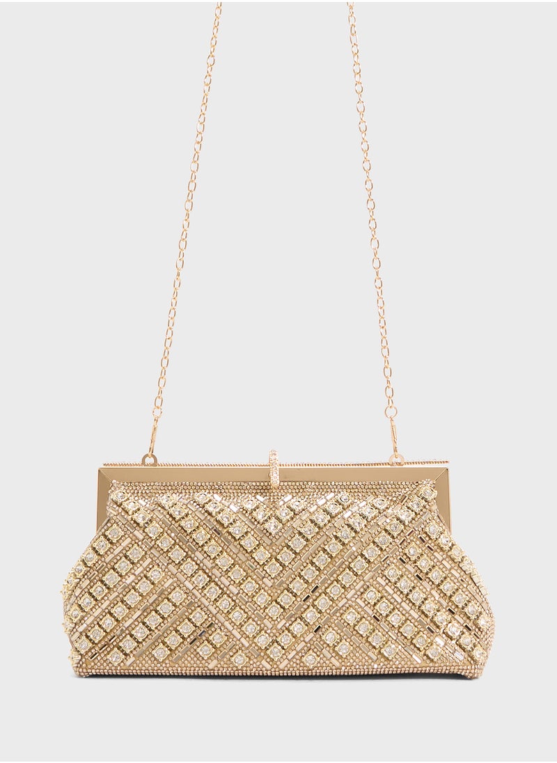 Ladies Sparkly Clutch Bag