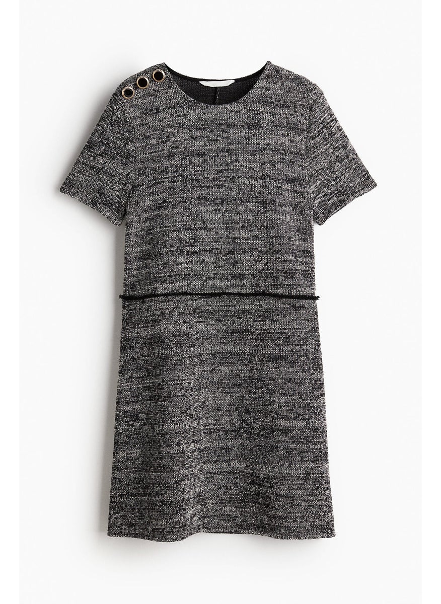 Button-Detail Dress