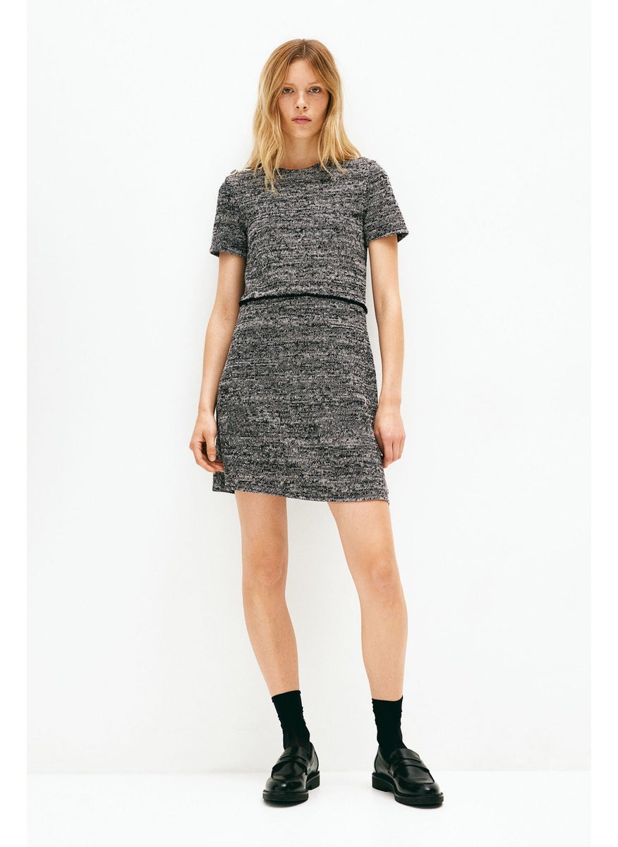 Button-Detail Dress