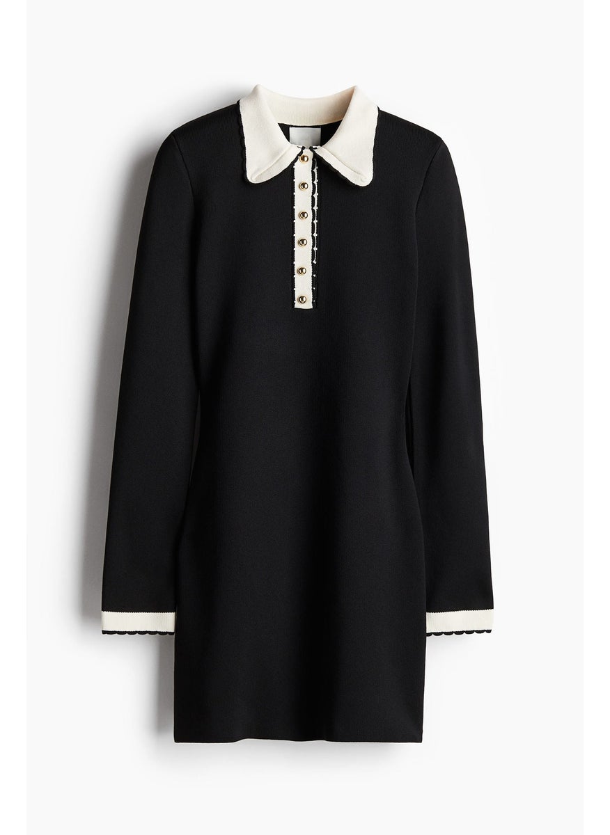 Knitted Collared Dress