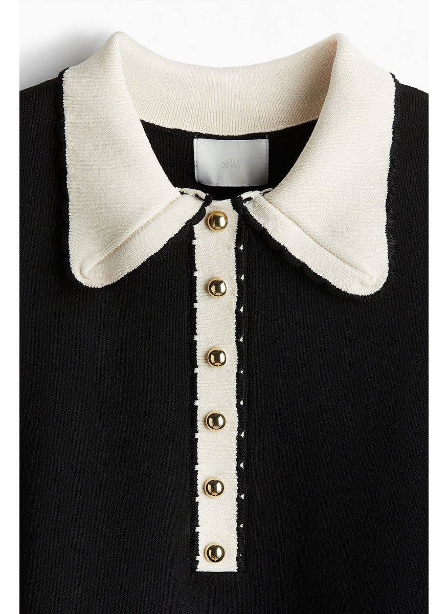Knitted Collared Dress