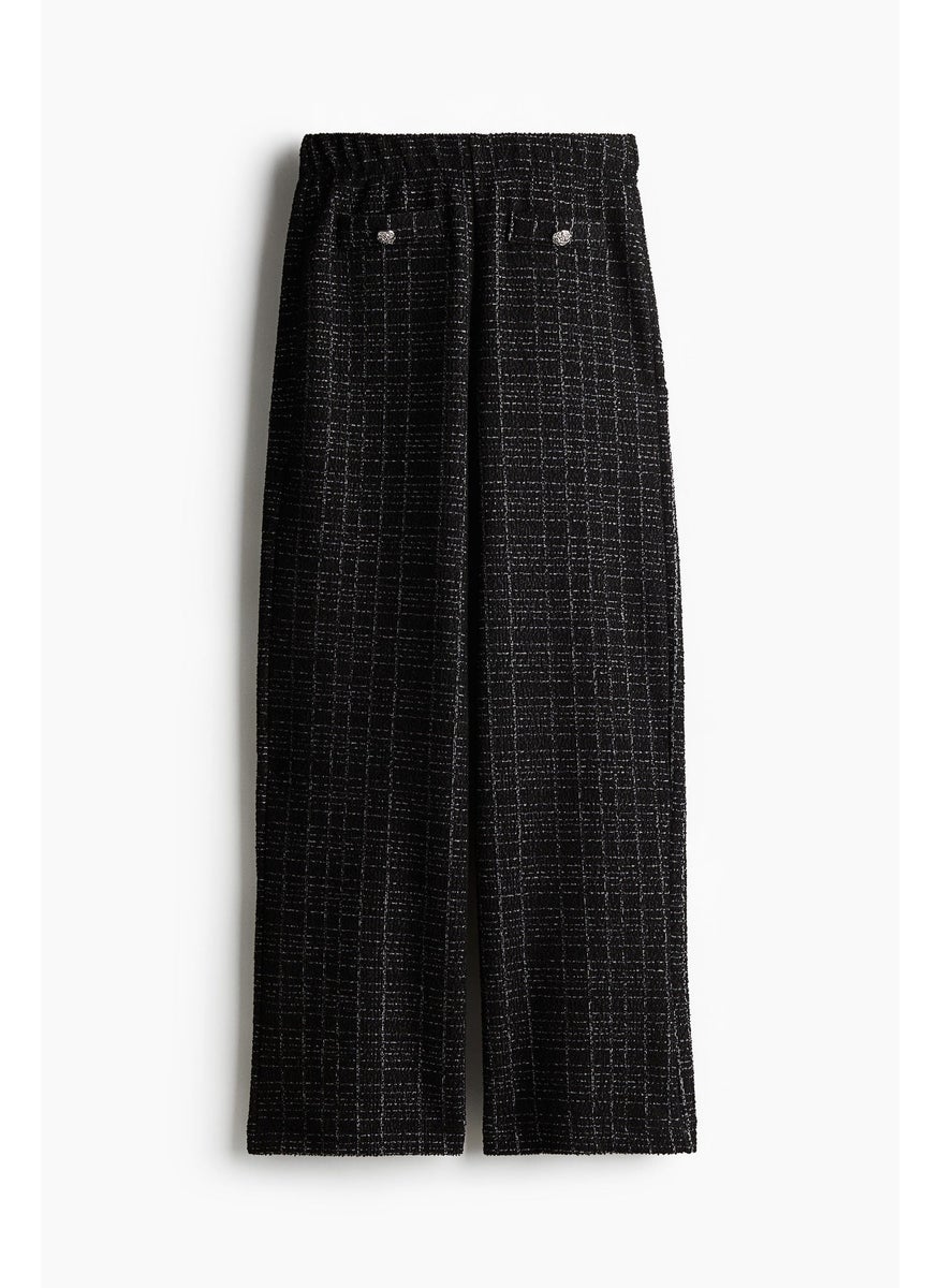 Bouclé-Jersey Trousers