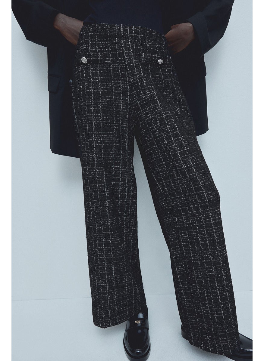 Bouclé-Jersey Trousers