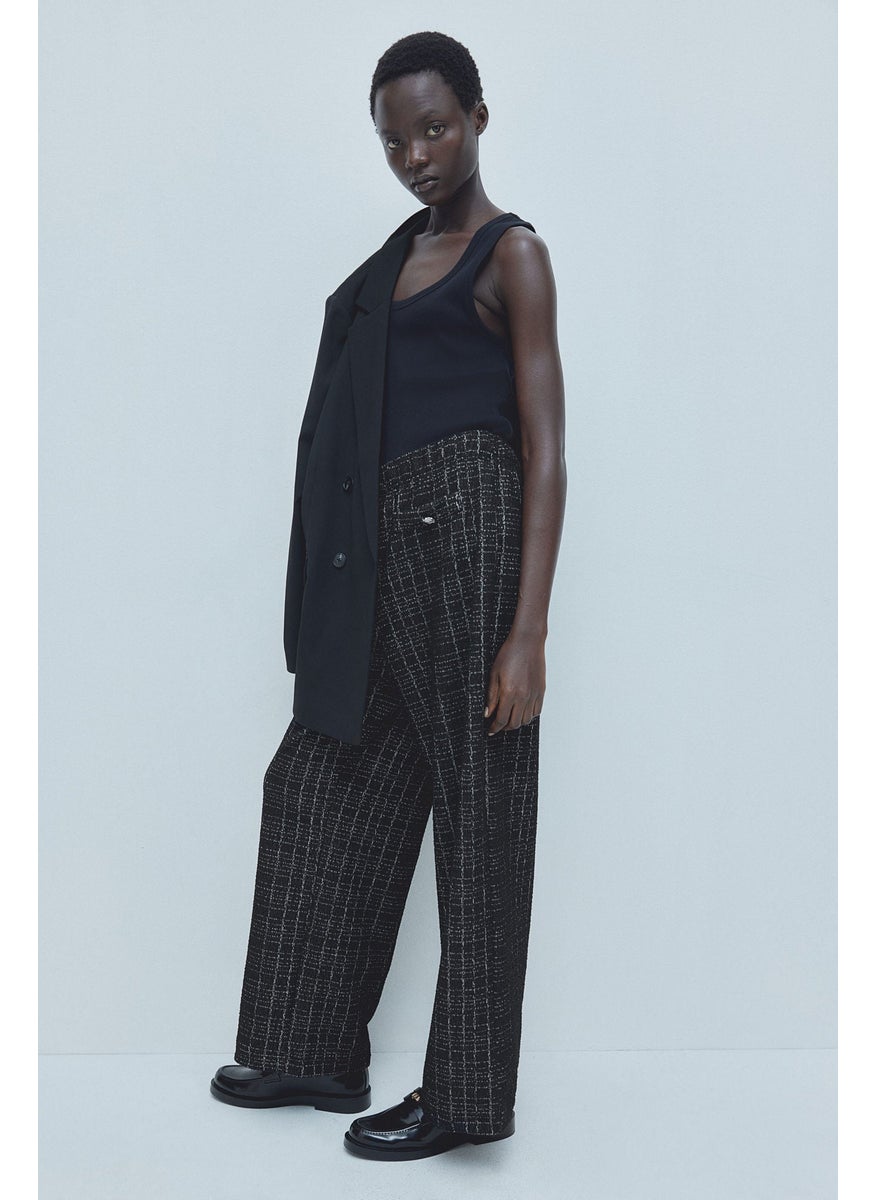 Bouclé-Jersey Trousers