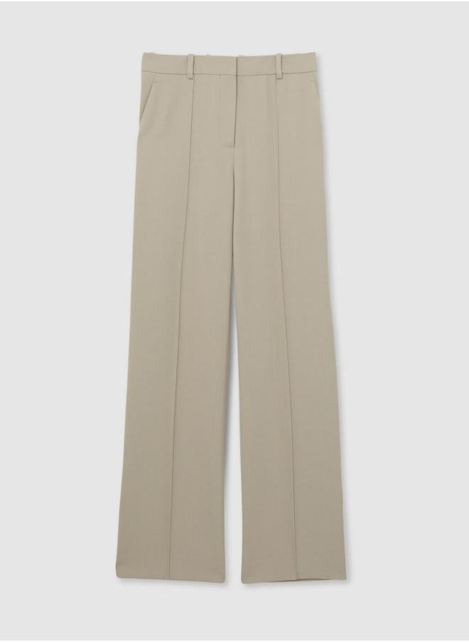 Textured Straight Leg Trouser