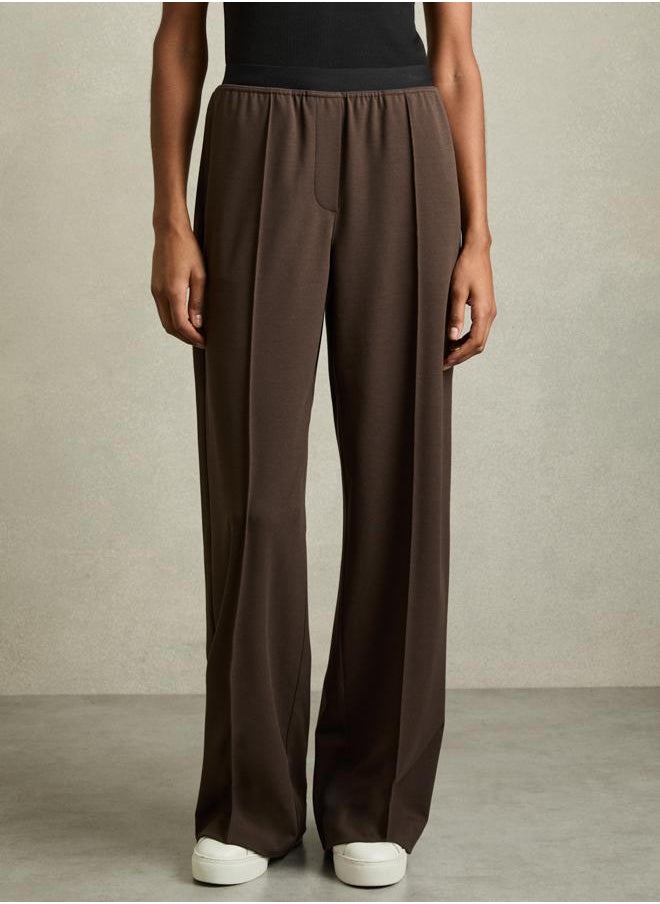 Waistband Wide Leg Trouser