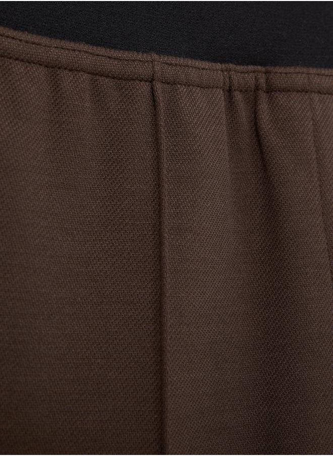 Waistband Wide Leg Trouser
