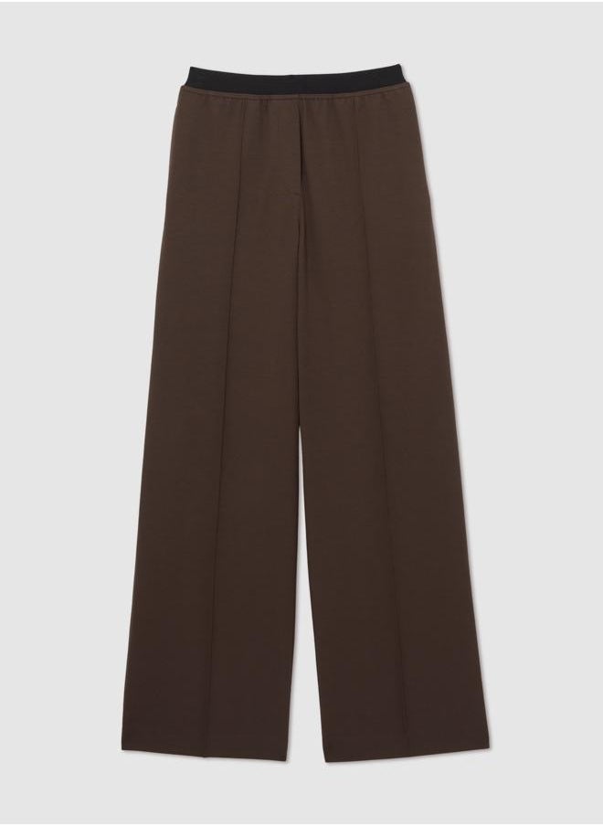 Waistband Wide Leg Trouser