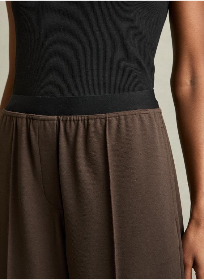 Waistband Wide Leg Trouser