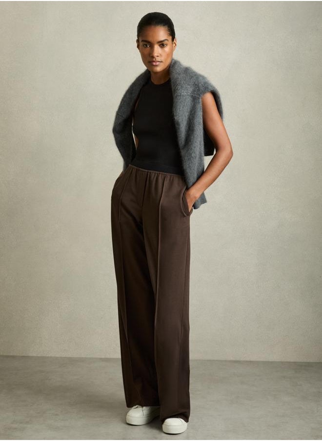 Waistband Wide Leg Trouser