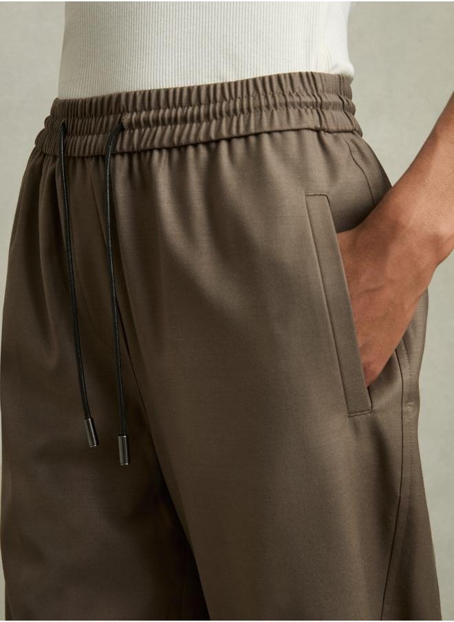 Tie Waist Taper Trouser