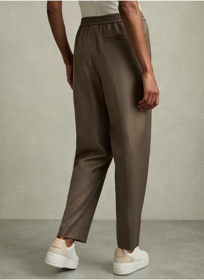 Tie Waist Taper Trouser