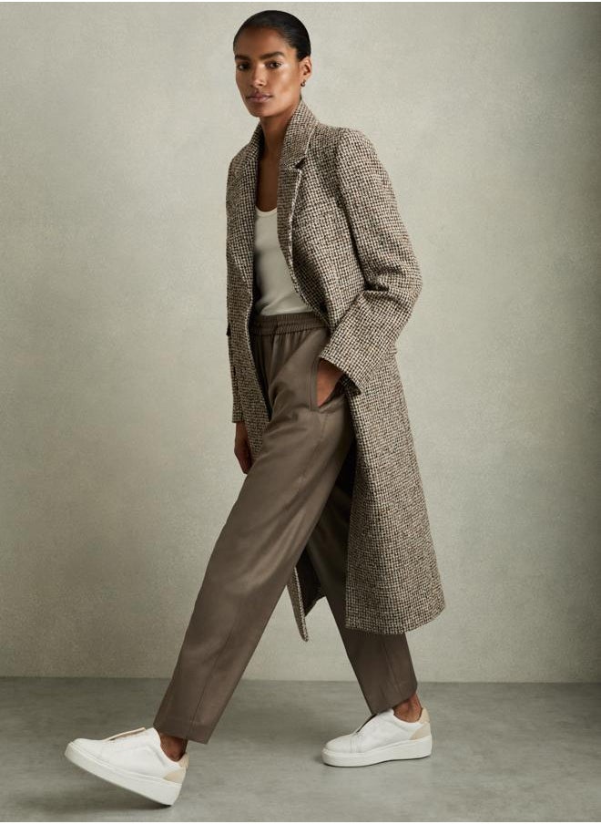 Tie Waist Taper Trouser