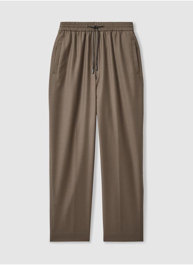 Tie Waist Taper Trouser