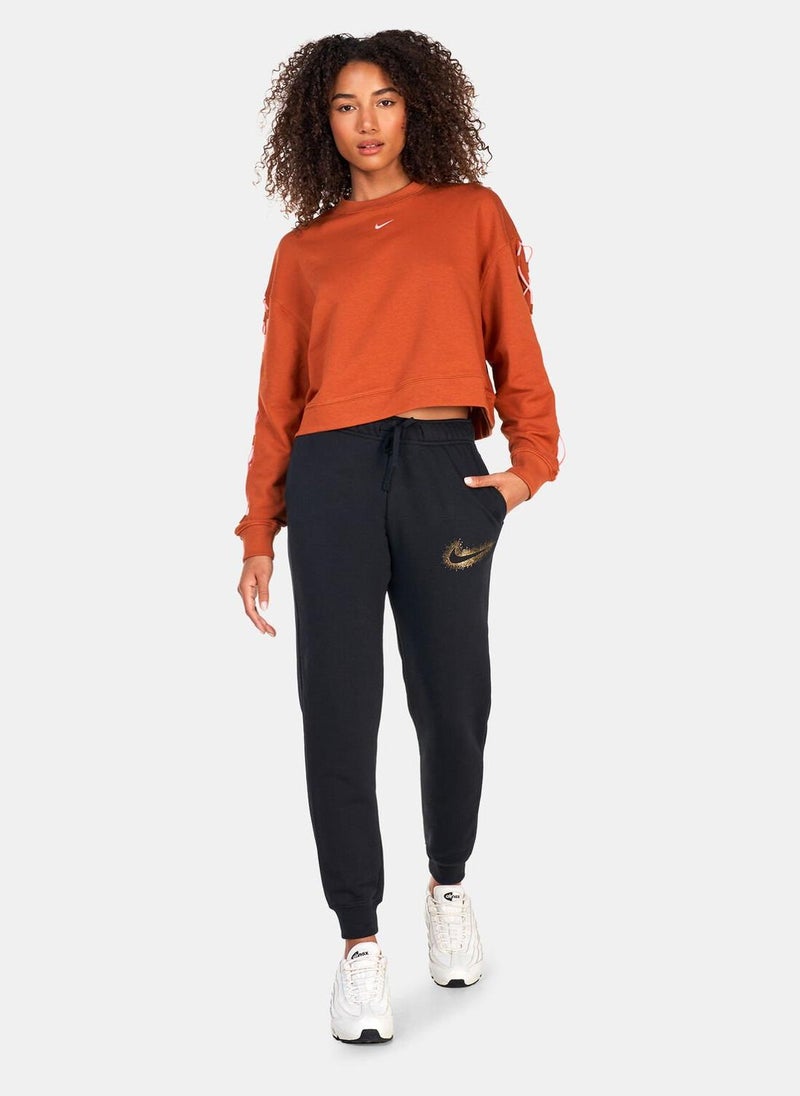 Women's Dri-FIT Get Fit French Terry Crewneck Novelty Sweatshirt