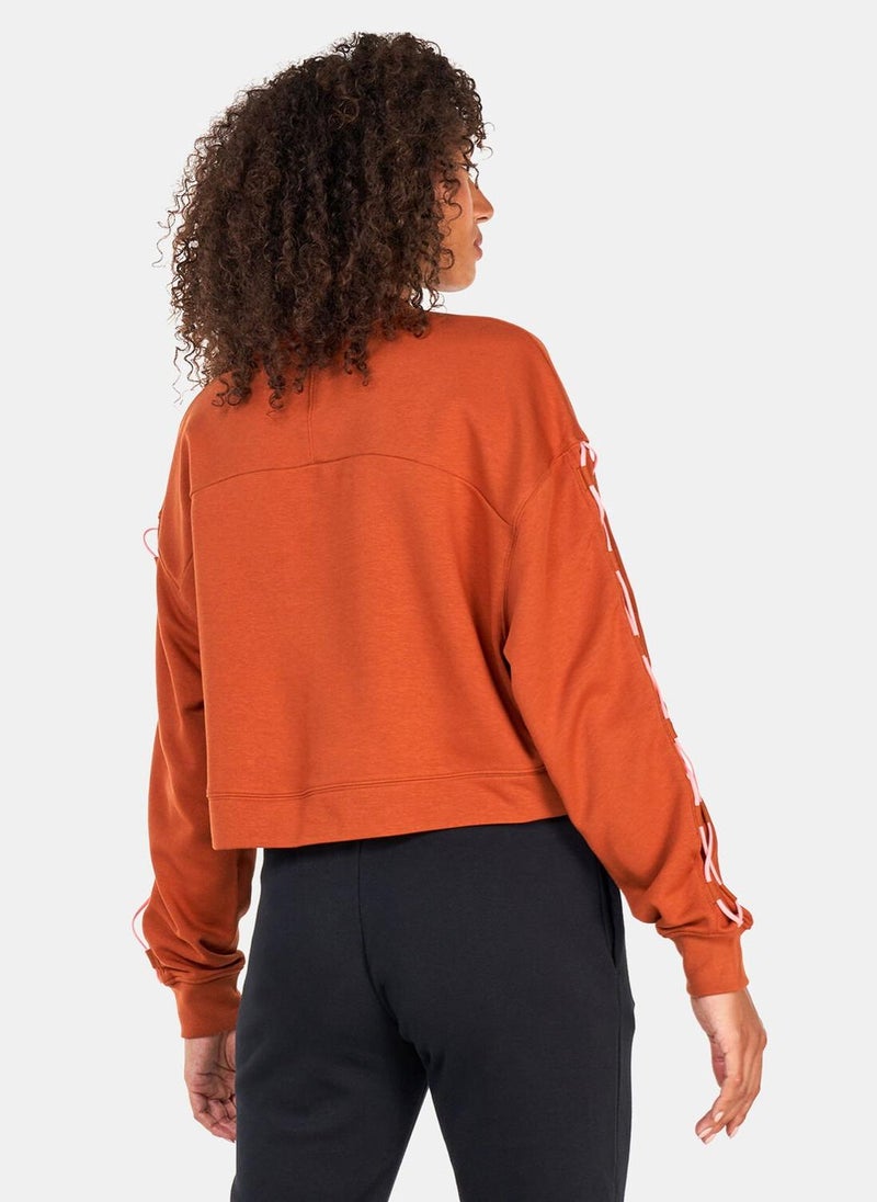 Women's Dri-FIT Get Fit French Terry Crewneck Novelty Sweatshirt