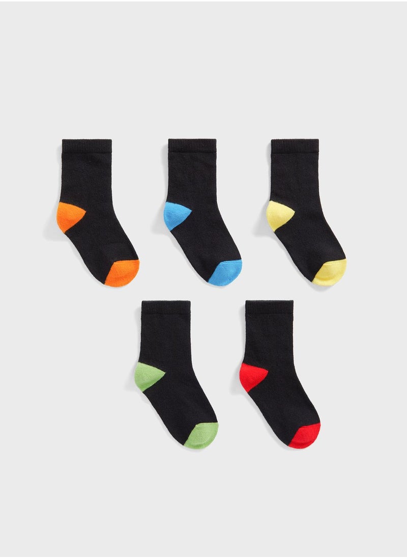 Kids 5 Pack Essential Socks