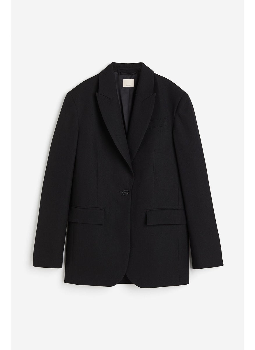 Wool-Blend Blazer