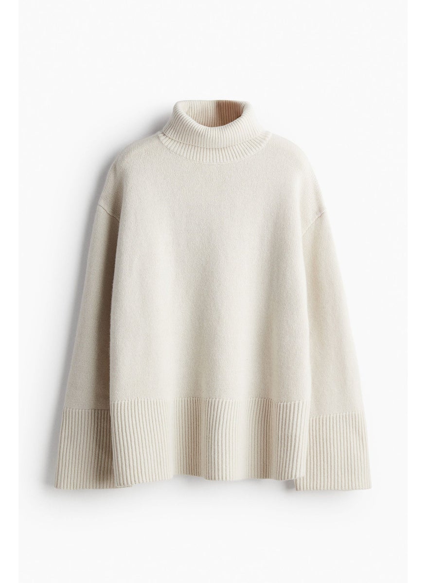 Cashmere-Blend Turtle-Neck Jumper