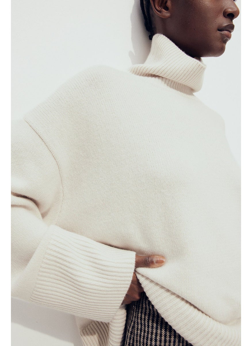 Cashmere-Blend Turtle-Neck Jumper