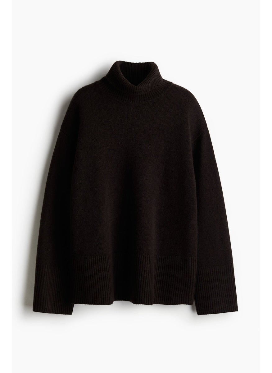 Cashmere-Blend Turtle Neck Jumper