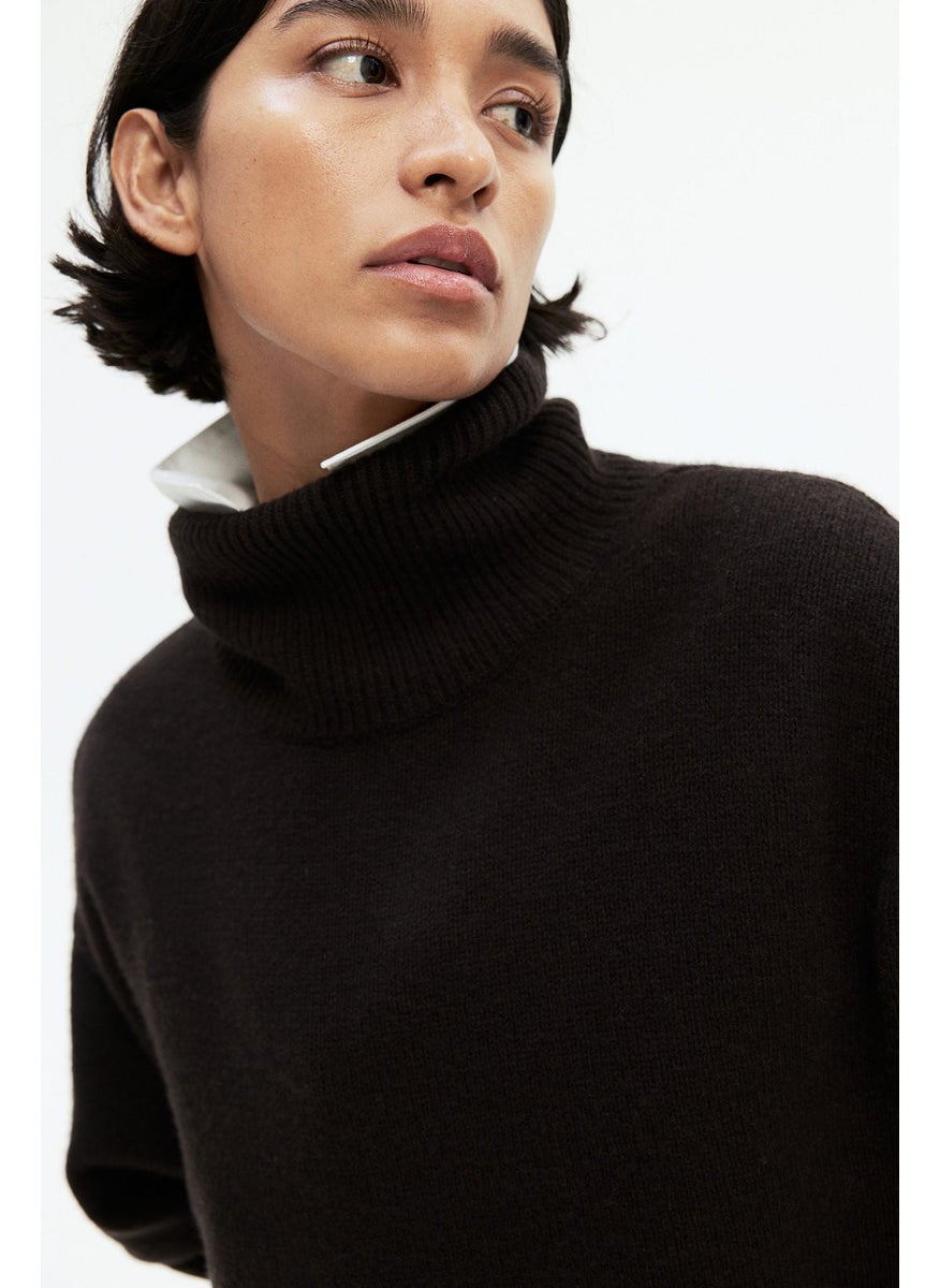 Cashmere-Blend Turtle Neck Jumper