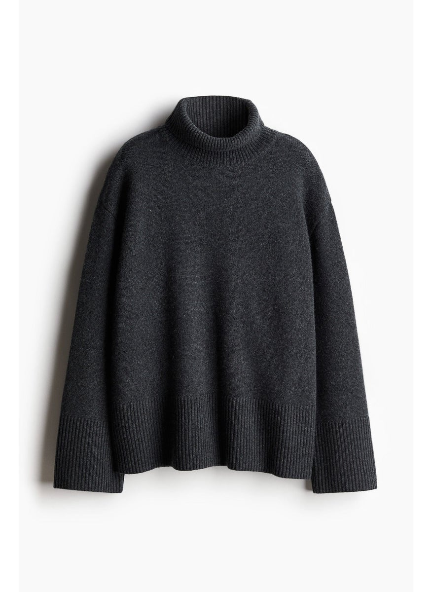 Cashmere-Blend Turtle Neck Jumper