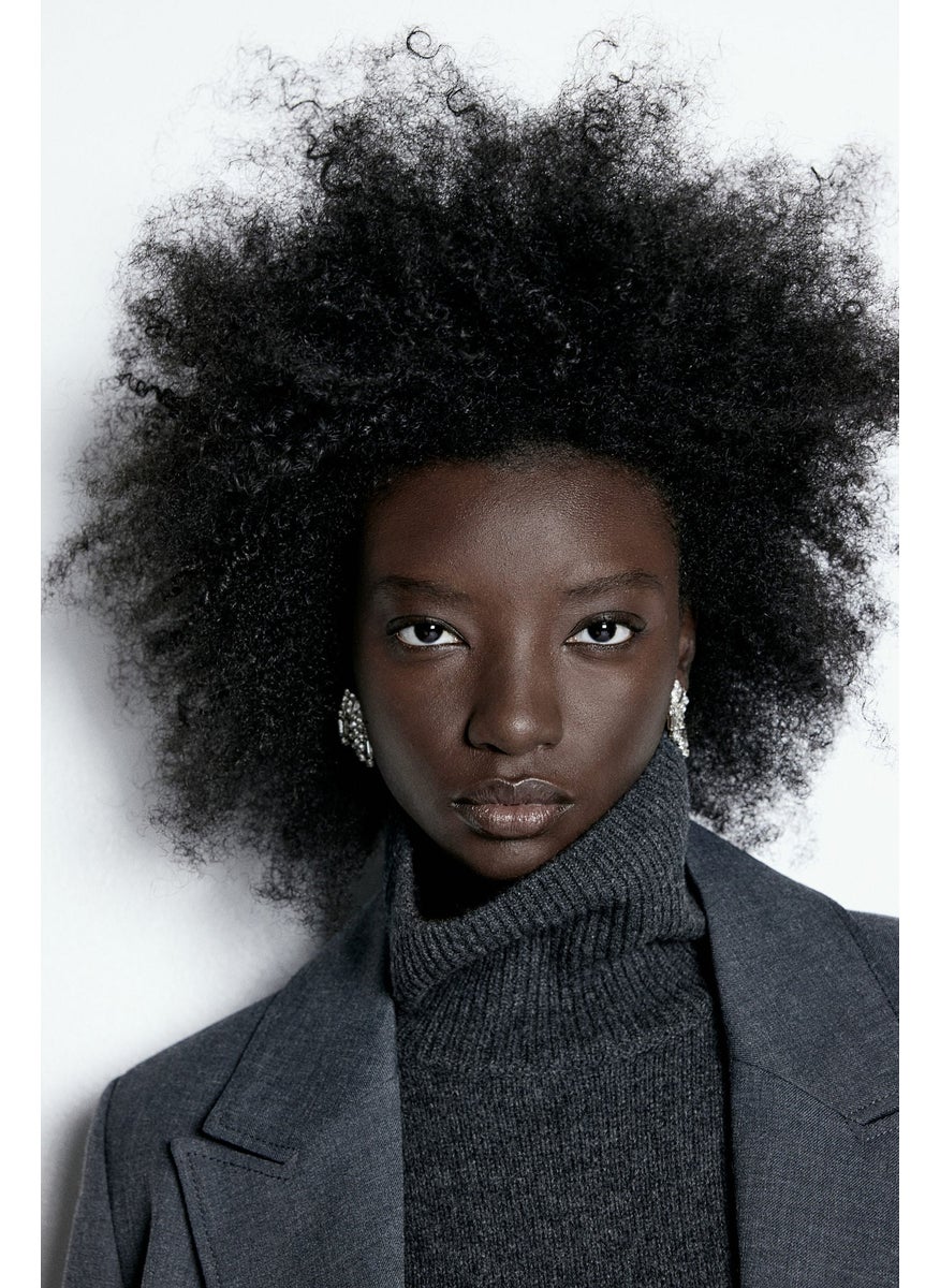 Cashmere-Blend Turtle Neck Jumper