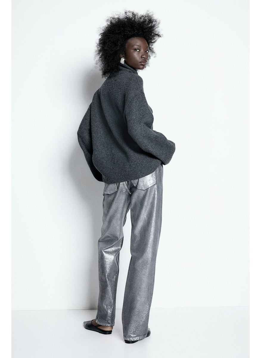 Cashmere-Blend Turtle Neck Jumper