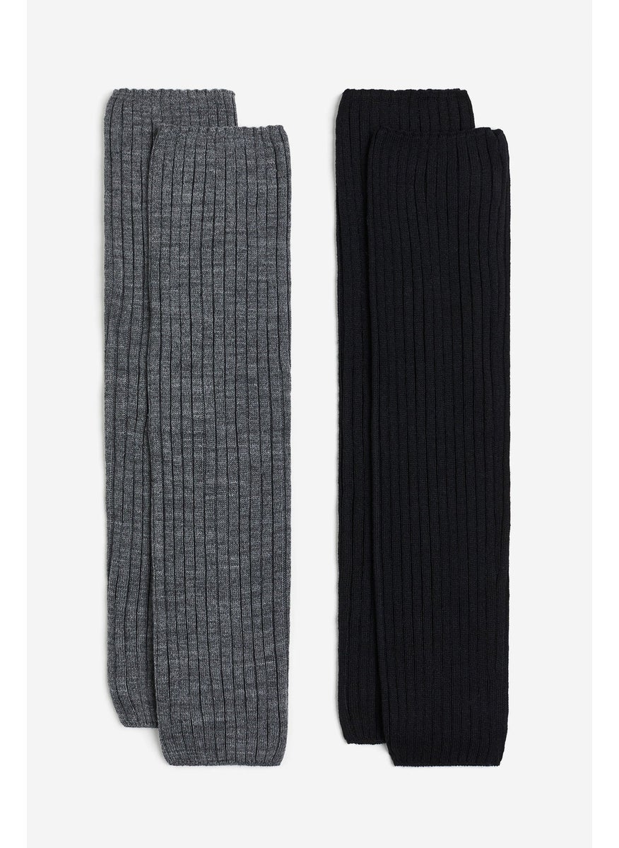 2-Pack Rib-Knit Leg Warmers