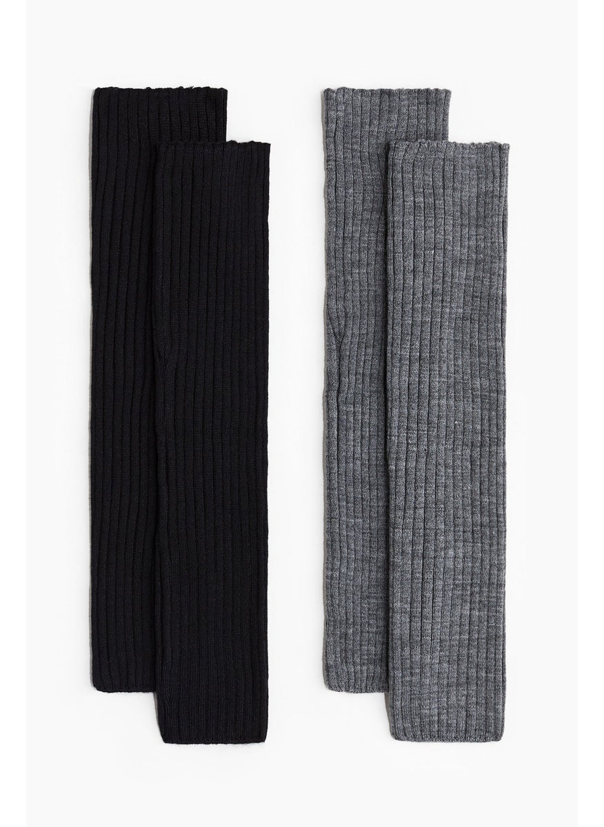 2-Pack Rib-Knit Leg Warmers