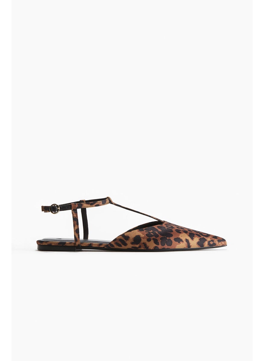 Pointed Satin Sandals