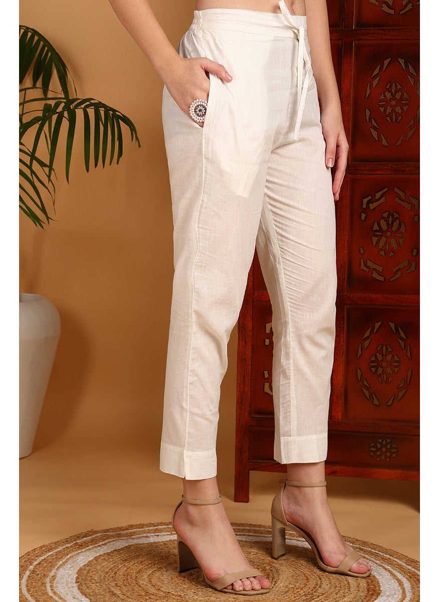 White Rayon Blend Floral Printed Straight Kurta Set